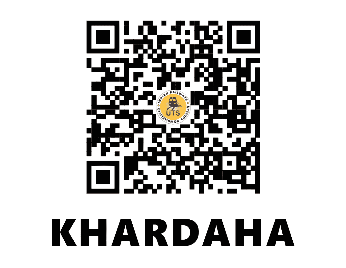 UTS QR Code for KHARDAHA - KDH (ER - WEST BENGAL)